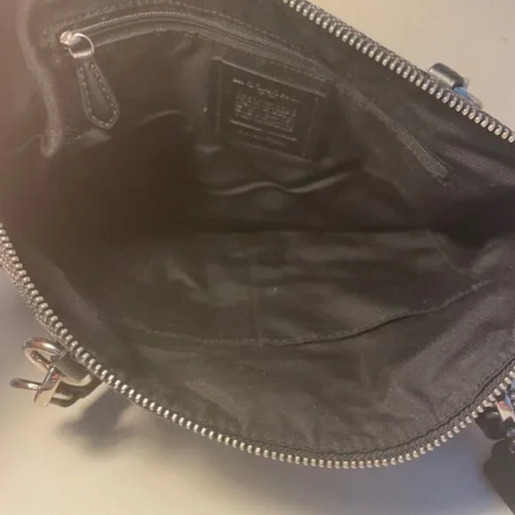 Coach Medium Black with authentic "c" Purse - Picture 3 of 3